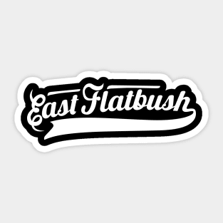 New York Brooklyn - East Flatbush Brooklyn Schriftzug - East Flatbush Logo Sticker